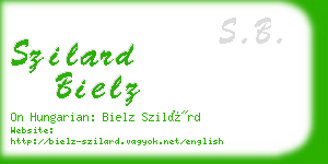 szilard bielz business card